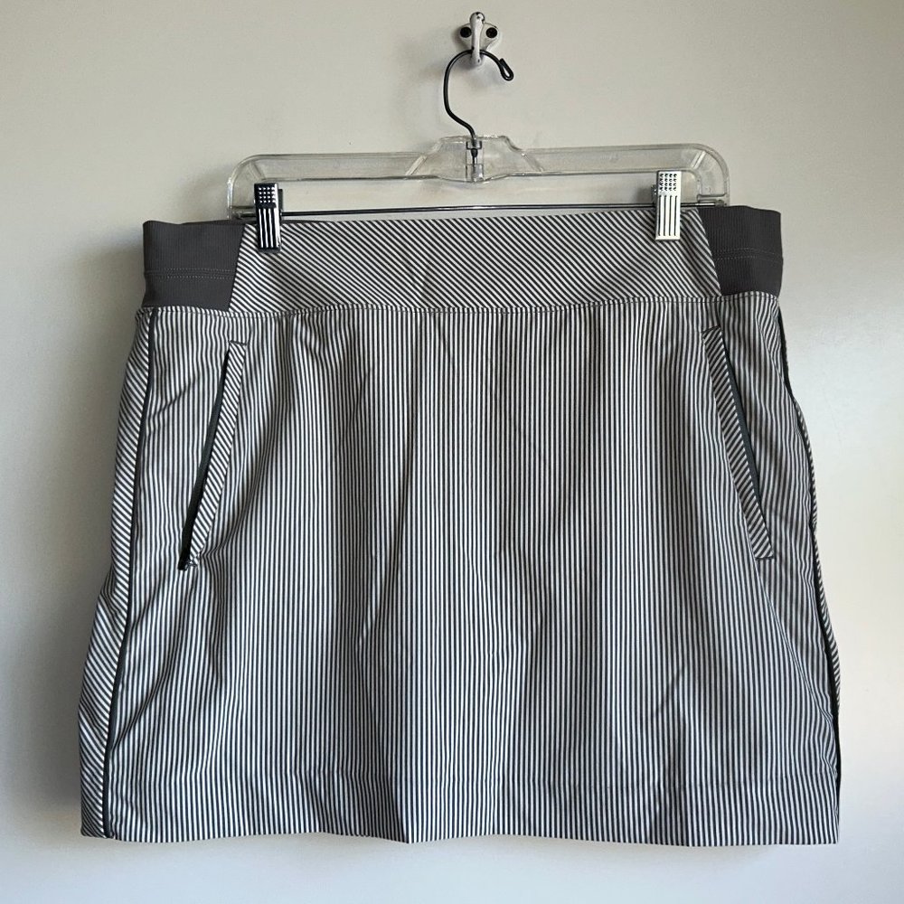 ATHLETA Brooklyn Striped  Skort Skirt Size 16